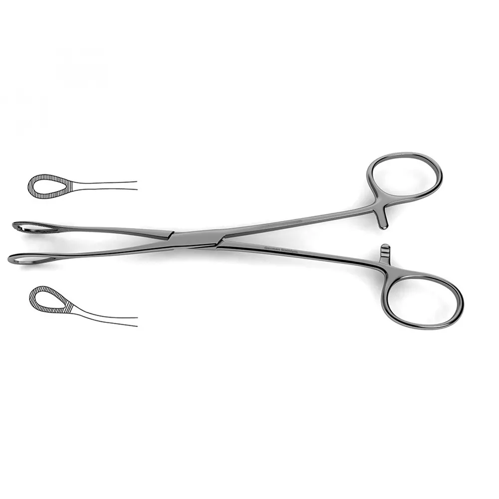 Foerster Ballenger Sponge Straight Serrated Forceps 25.0 cm General Surgery Instruments