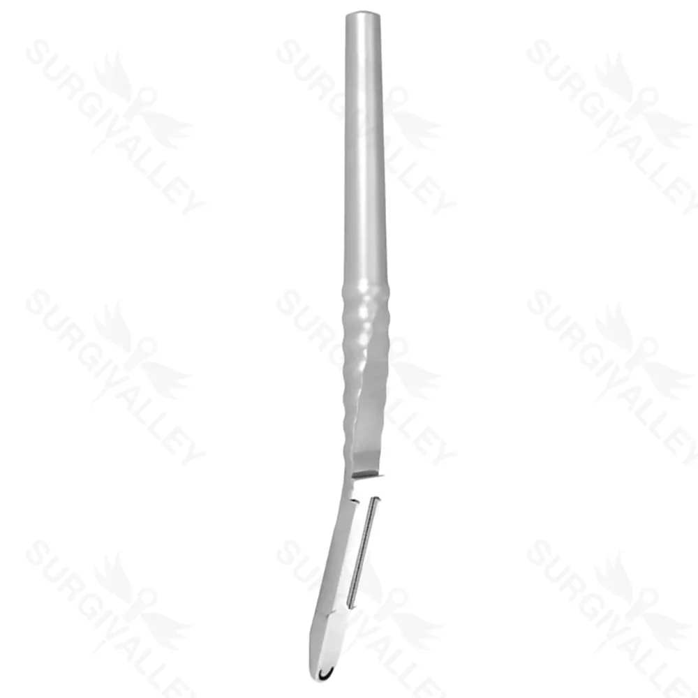 Bone Scraper With Reservoir Curved 155mm Implant Instruments