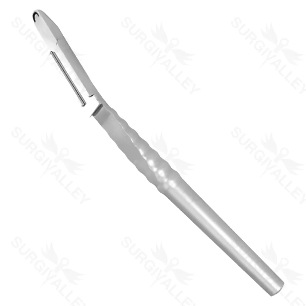 Bone Scraper With Reservoir Curved 155mm Implant Instruments