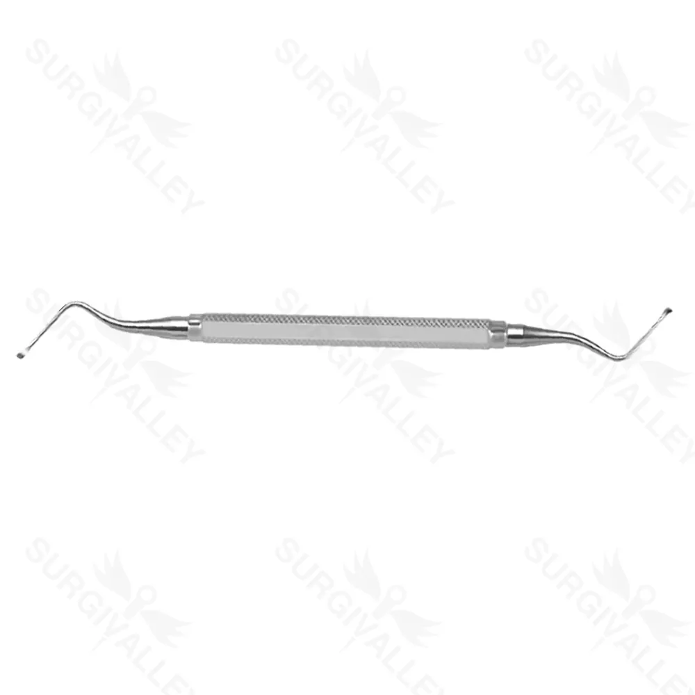 Surgical Curette Spoon Shape Oval Cl 87 Lucas Handle # 3 Implant Instruments