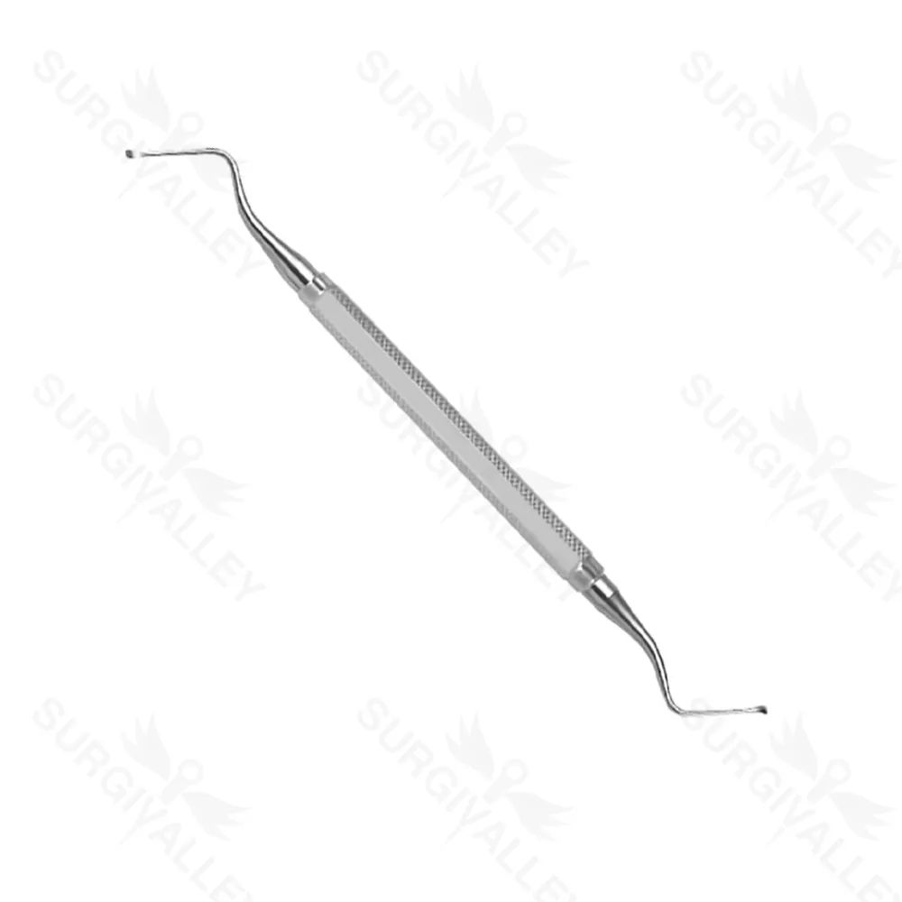 Surgical Curette Spoon Shape Oval Cl 87 Lucas Handle # 3 Implant Instruments