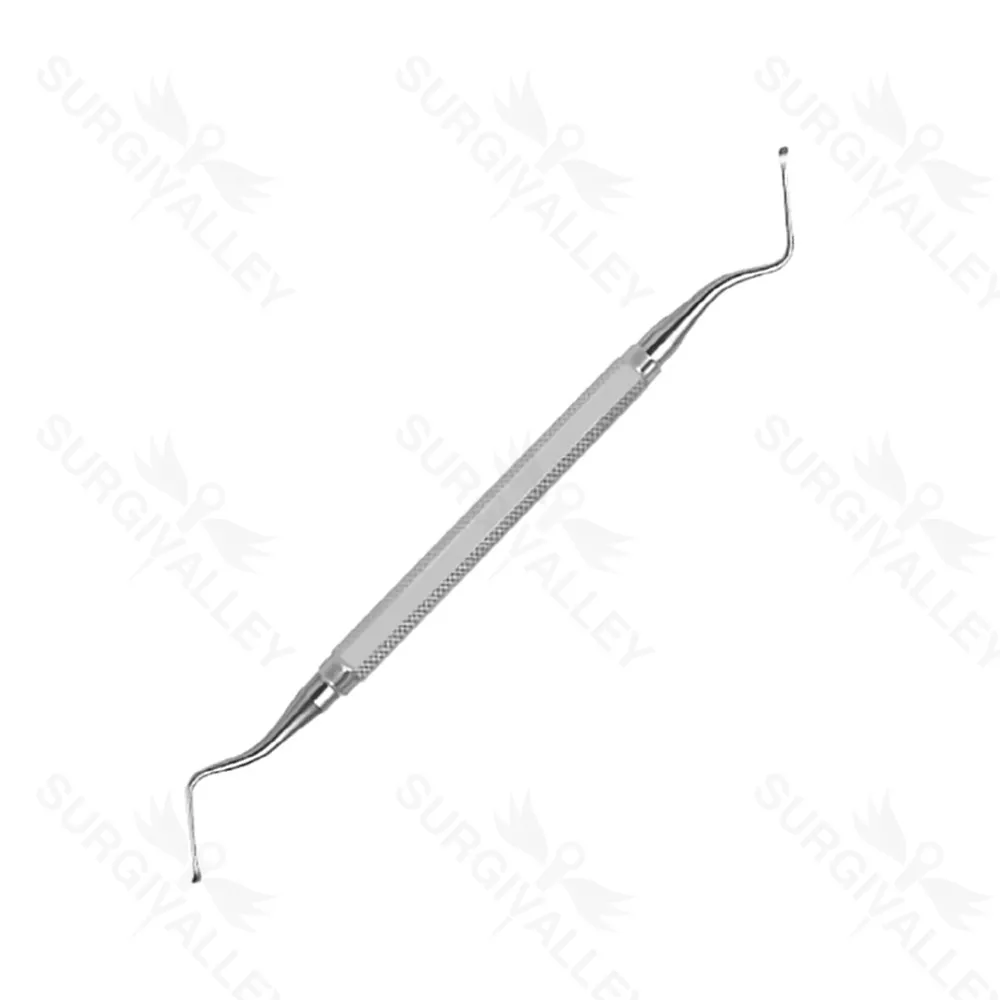 Surgical Curette Spoon Shape Oval Cl 87 Lucas Handle # 3 Implant Instruments
