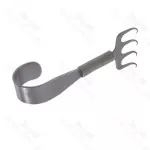 Gorney Rake Facelift Hook And Retractor Rhytidectomy 4 cm X 8.5 cm Inline 4 Prongs