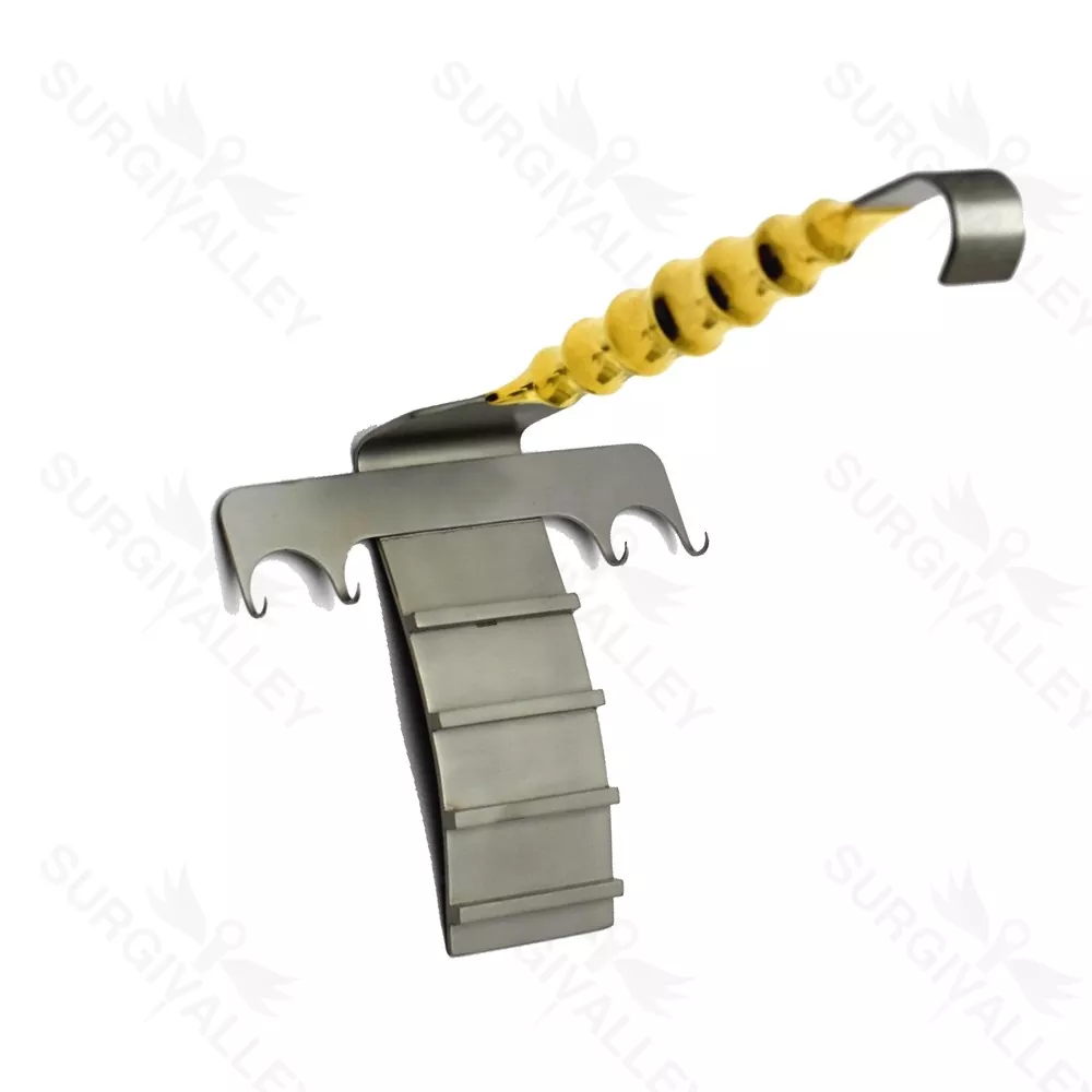 Abdominoplasty Abdominal Retractor Hook 4 Prongs Sharp Plastic Surgery Instruments