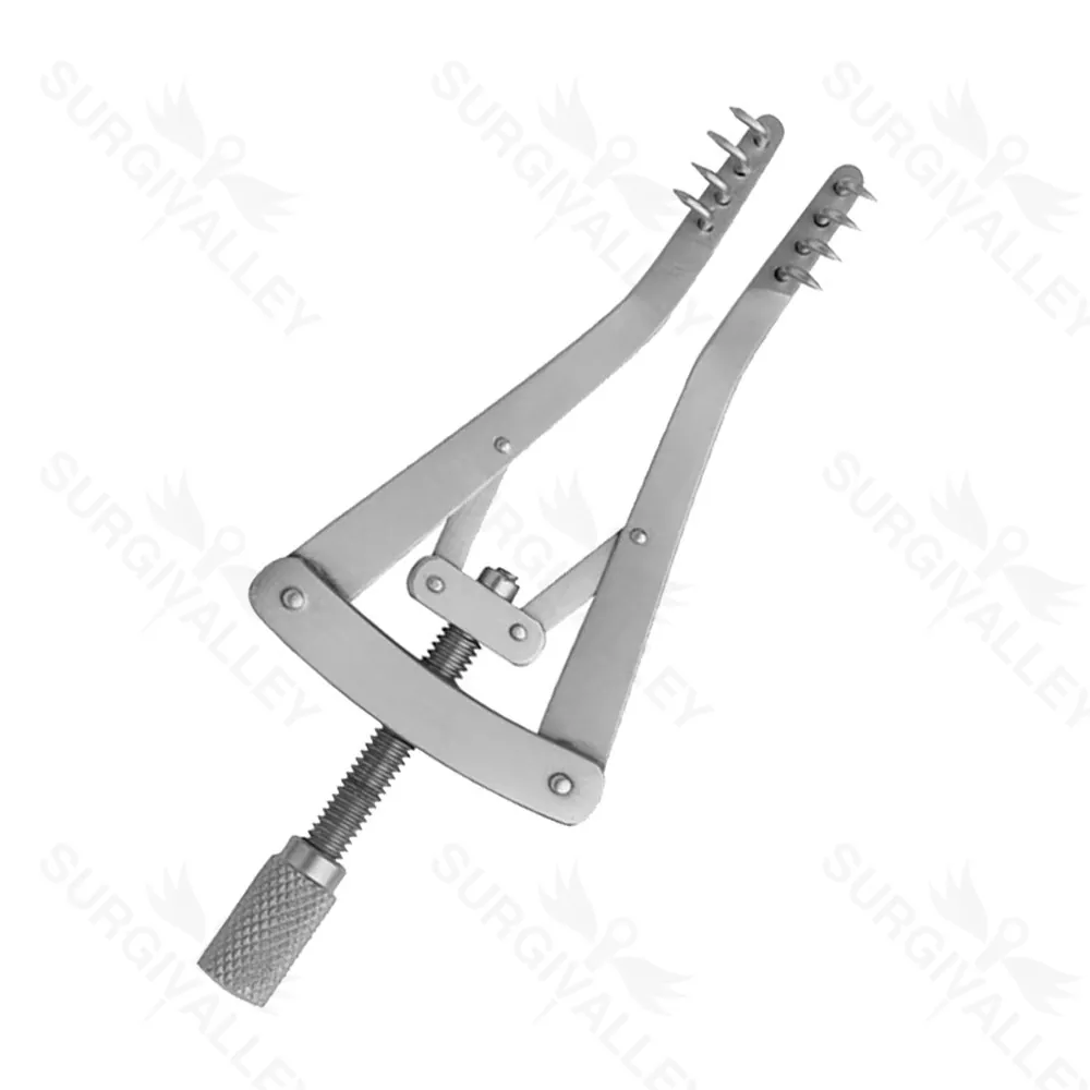 Alm Retractor 10 cm, 4X4 Teeth Retractors Plastic Surgery Instruments