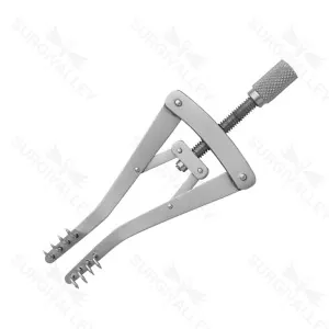 Alm Retractor 10 cm, 4X4 Teeth Retractors Plastic Surgery Instruments – surgivalley (SV-10-1583)