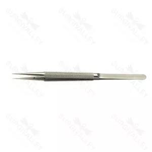 Micro Dressing Suture Forceps Straight Diamond Coated Jaw 150mm – surgivalley (SV-10-2893)