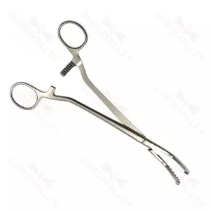 Price Thomas Bronchus Clamp Teeth On Left 220mm Full Longitudinal Serrations Clamp – surgivalley (SV-10-2901)