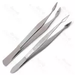 2 Pieces Of Surgical Carmalt Splinter Curved & Straight 4.5" Forceps Plier