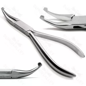 Dental How Curved Crown Pliers Orthodontic Wire Bending Stainless Steel Instruments – surgivalley (SV-10-2225)