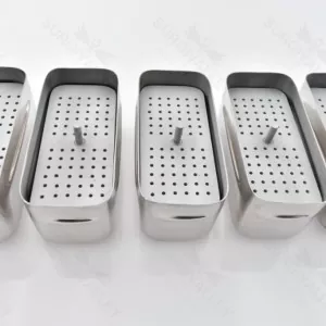 72 Hole Autoclave Sterilizer Case Dental Aluminum Endo Files Holder Box 5 Pcs – surgivalley (SV-10-2227)
