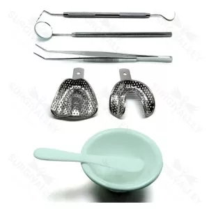 Dental Full Impression Tray Setup Premium Instruments Set Of 6 – surgivalley (SV-98-1022)