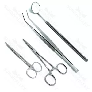 Dental Suture Removal Tray Setup Stainless Steel Premium Instruments Set Of 4 – surgivalley (SV-98-1031)