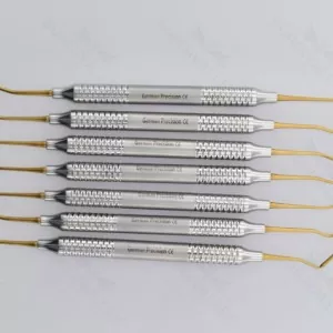 Gold Plated Restorative Composite Filling Instruments Set Of 5 Pieces – surgivalley (SV-98-1039)