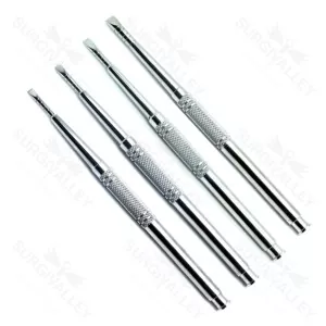 Ridge Straight Chisels Dental Bone Splitting Surgical Extraction Set Of 4 Tools – surgivalley (SV-98-1051)