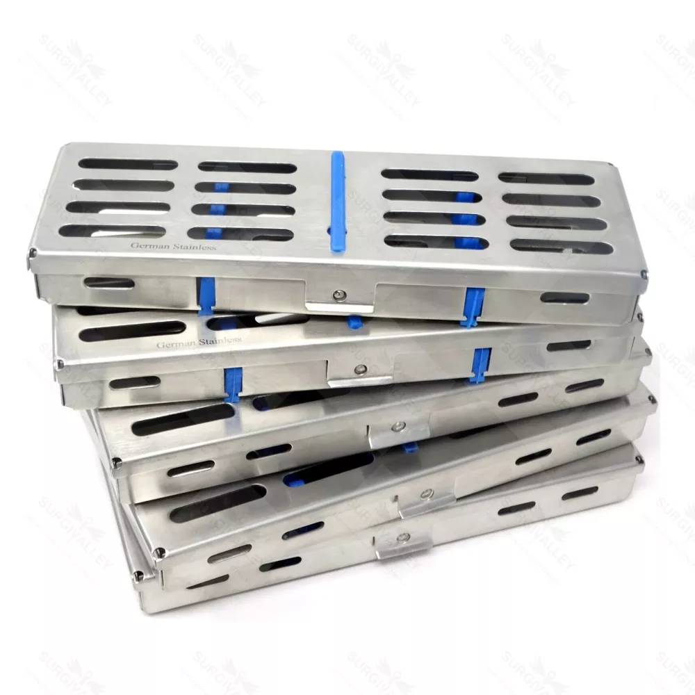 10 Autoclave Sterilization Cassette Rack Dental Box Tray For 10 Instrument