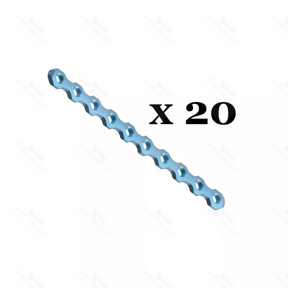 20 Pcs 2mm Plates Orthopedic Mini Micro Fragment System