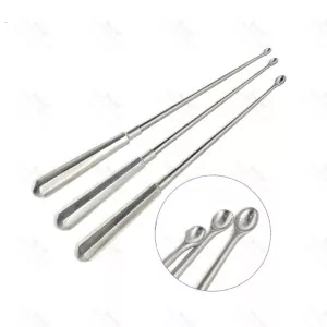 3 Pcs Set Bone Currette Spoon 13mm 16mm 19mm Veterinary Orthopedic Instruments – surgivalley (SV-10-1566)