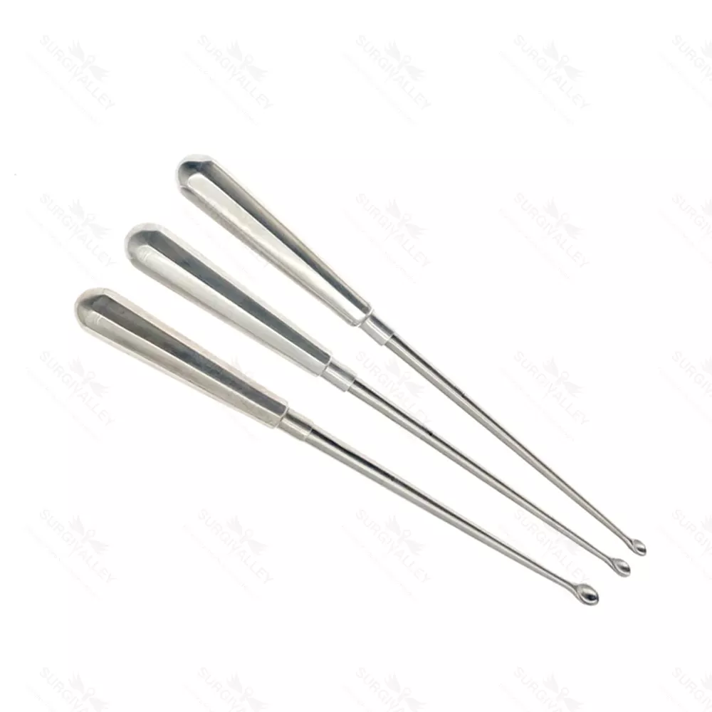 3 Pcs Set Bone Currette Spoon 13mm 16mm 19mm Veterinary Orthopedic Instruments
