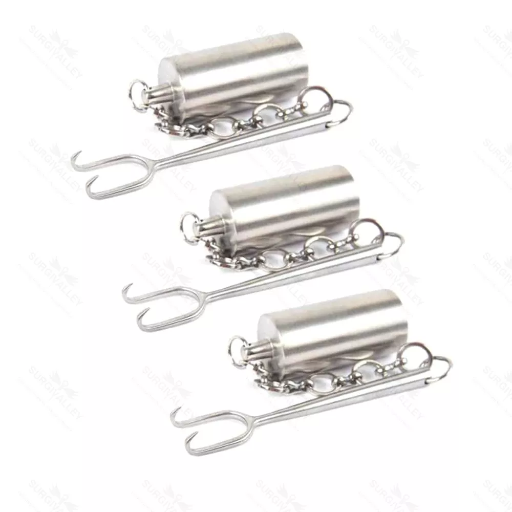 Set Retractor Nasal Ponderado Cerkes | 3 Piezas Instrumentos Rinoplastia Calidad Alemana