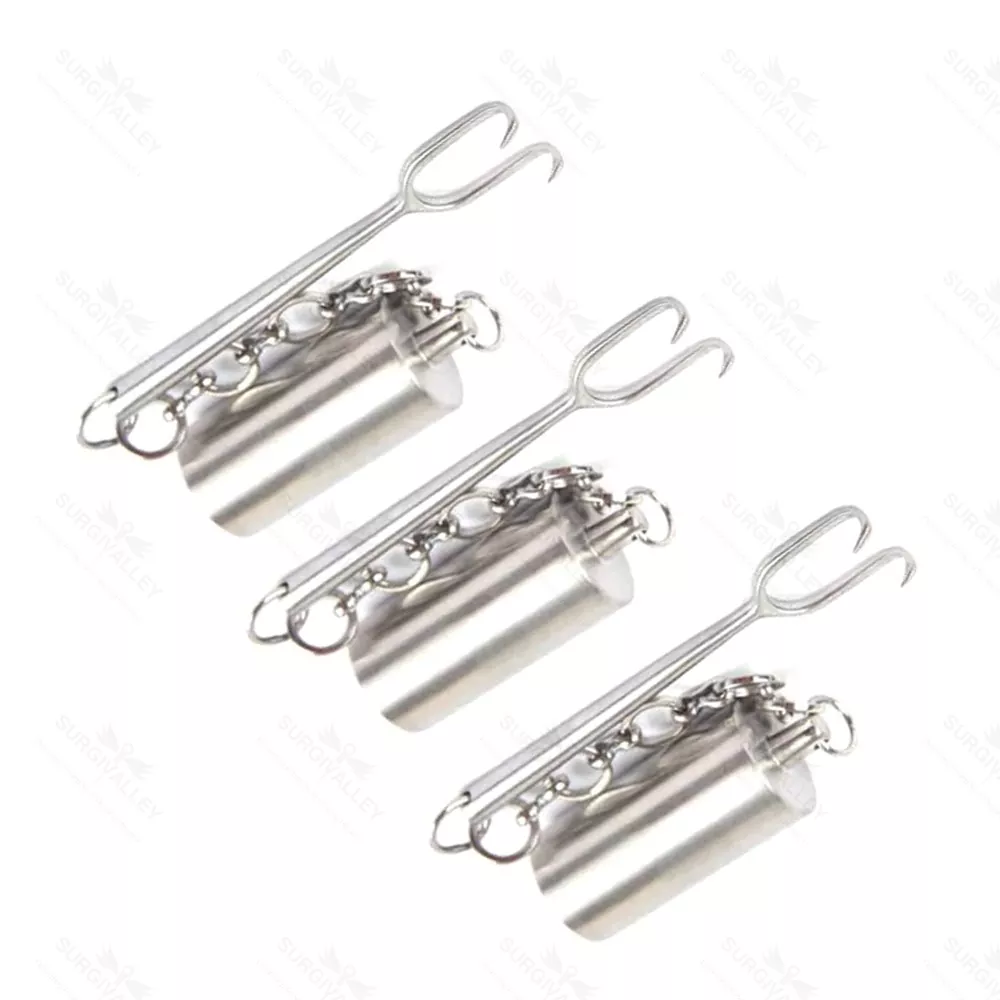 Set Retractor Nasal Ponderado Cerkes | 3 Piezas Instrumentos Rinoplastia Calidad Alemana