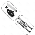 500 Pcs Silicone Hemorrhoid Bands or Rings For Hemorrhoid Ligator 5 Sets