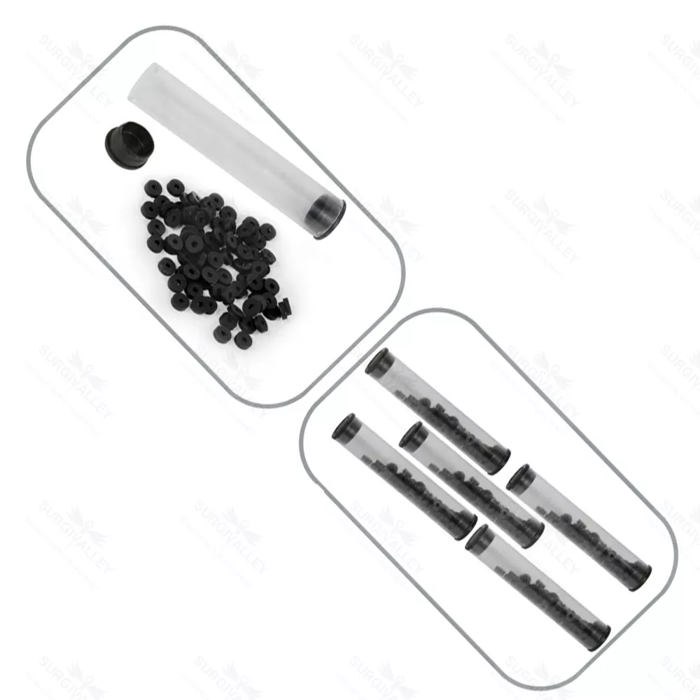 500 Pcs Silicone Hemorrhoid Bands or Rings For Hemorrhoid Ligator 5 Sets