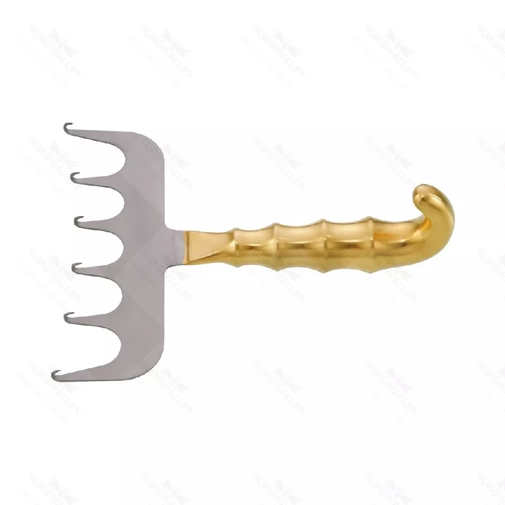 AbdominoPlasty Tummy Tuck Retractor With Fiber Optic Light Guide With 6 Prong CE