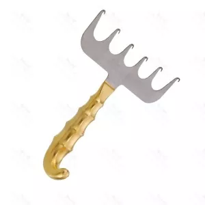 AbdominoPlasty Tummy Tuck Retractor With Fiber Optic Light Guide With 6 Prong CE – surgivalley (SV-10-1551)