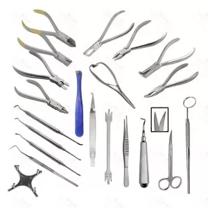 Basic Orthodontics Dental Instruments Set 23Pcs Composite Kit Premium Quality – surgivalley (SV-10-1537)
