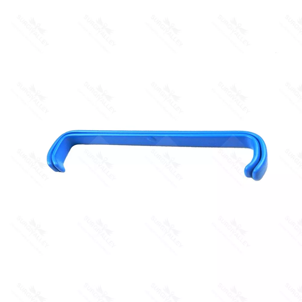 Blue Insulated Farabeuf Retractor Veterinary Surgical Instruments 16mmx150mm