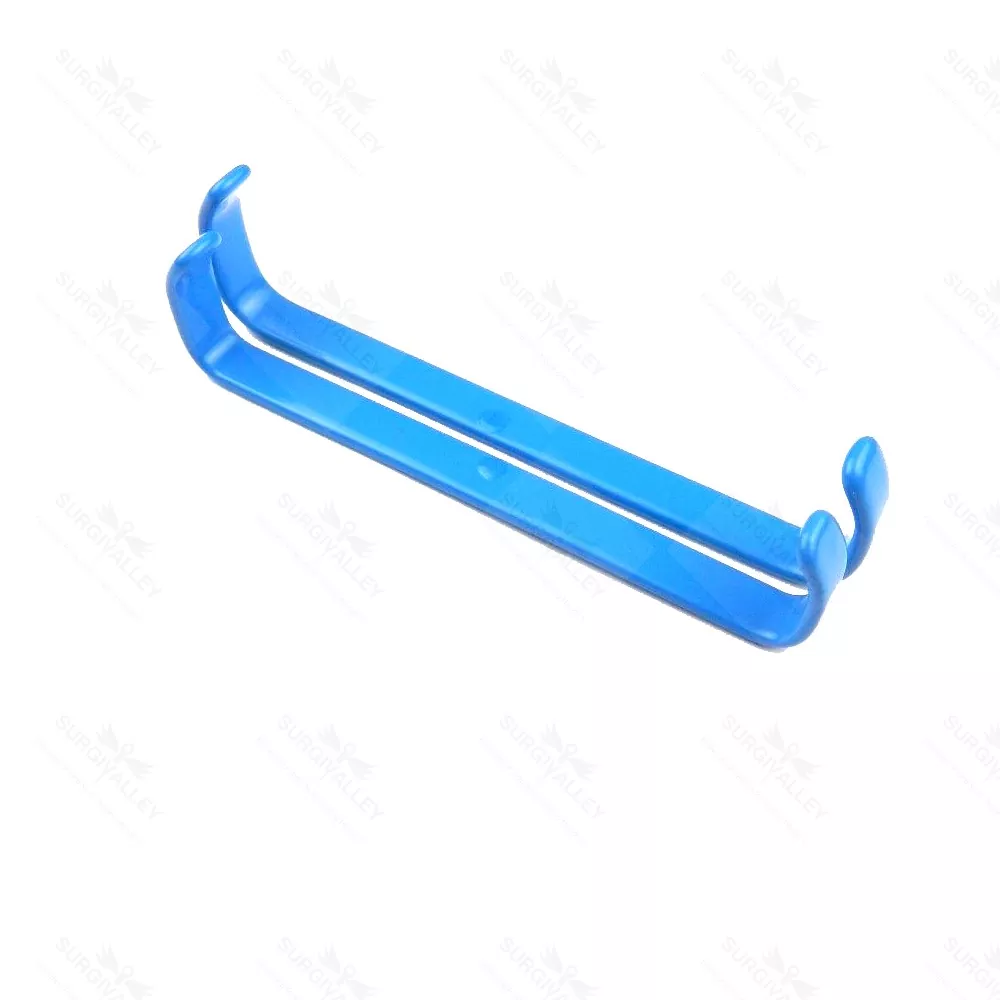 Blue Insulated Farabeuf Retractor Veterinary Surgical Instruments 16mmx150mm