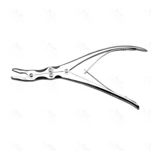 Bone Nibbler Ronguer Compound Action 7.5" Curved Orthopedic Instrument SS – surgivalley (SV-10-1522)