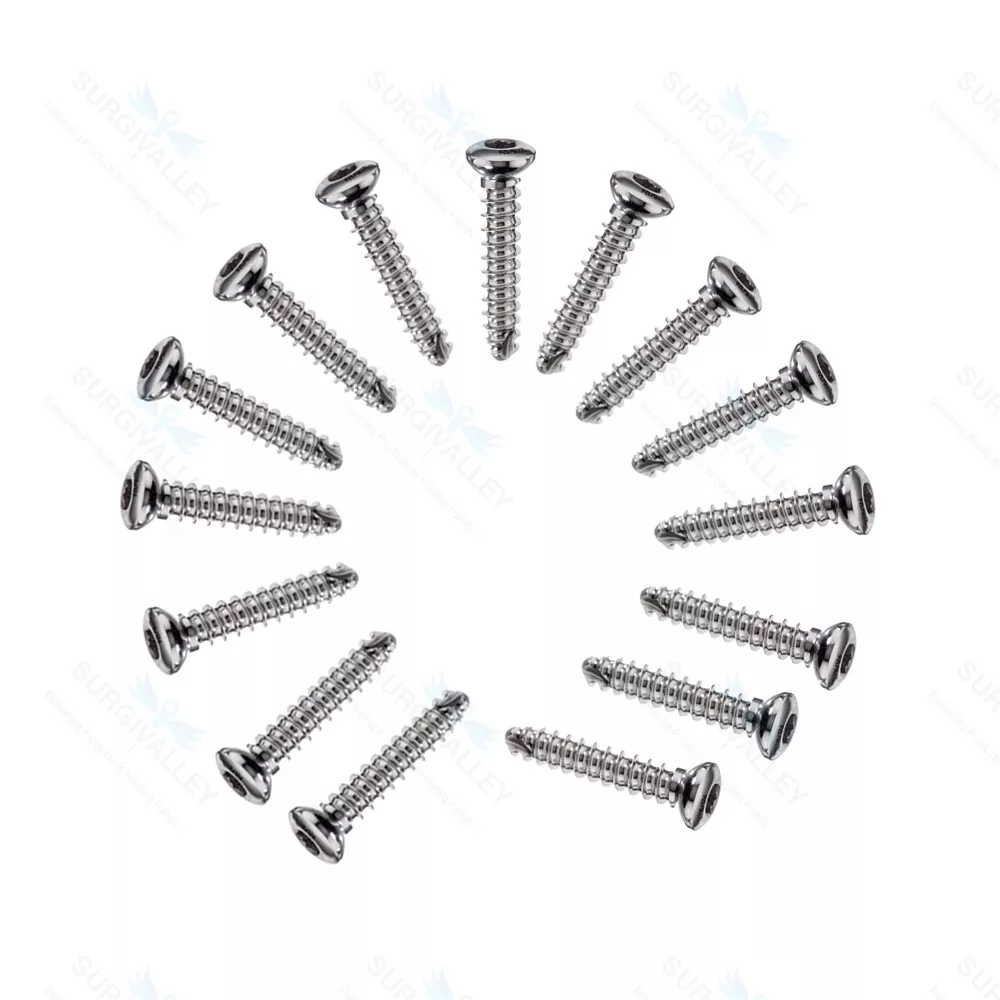 Cortical Cortex Screw 4.0mm Self Tapping Mini Fragments Orthopedic 100 Pcs