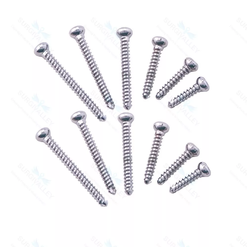 Cortical Cortex Screw 4.5mm Self Tapping Mini Fragments Orthopedic 100 Pcs
