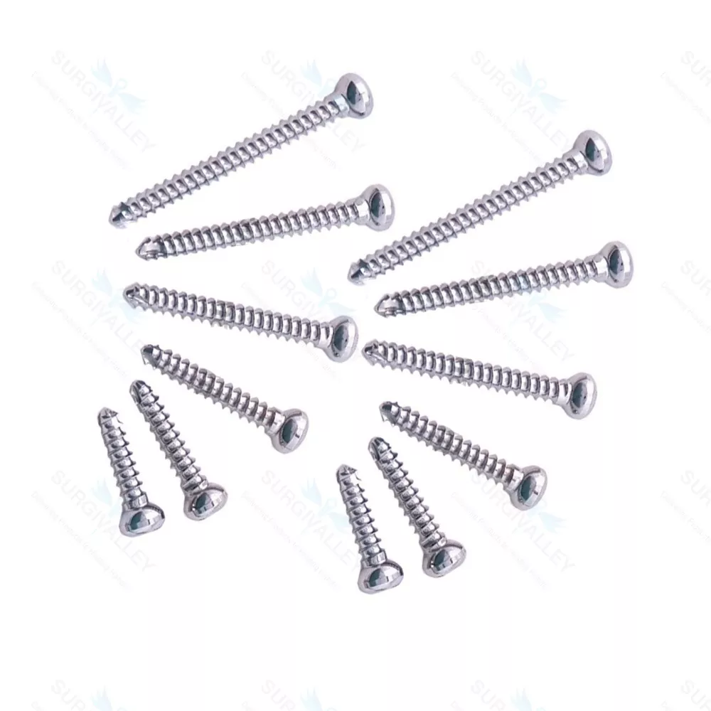 Cortical Cortex Screw 4.5mm Self Tapping Mini Fragments Orthopedic 100 Pcs