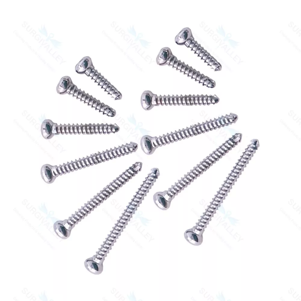 Cortical Cortex Screw 4.5mm Self Tapping Mini Fragments Orthopedic 100 Pcs