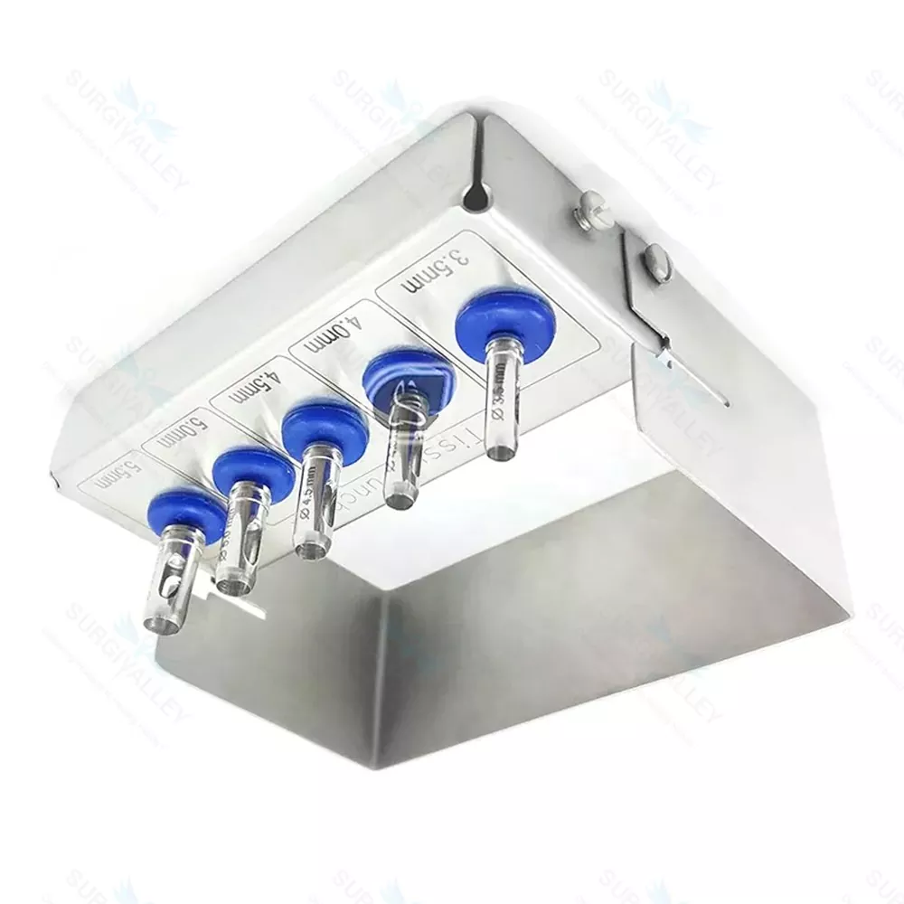 Dental Implant Tissue Punch Kit of 5 Pieces Surgical Tools Kit