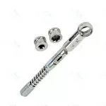 Dental Implant Torque Wrench Ratchet 10-40 Ncm 6.35mm Hex 4.0mm+4 Pcs Hex Driver