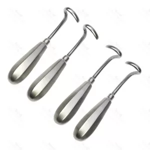 Doyen Rib Costal Elevator Raspatory Cardio Children & Adultos L & R 4 Pcs Set – surgivalley (SV-10-1477)