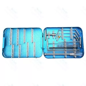 Quick Coupling Drill Bits & Drill Guide Set of 11 Pieces Orthopedic Instruments – surgivalley (SV-10-1346)