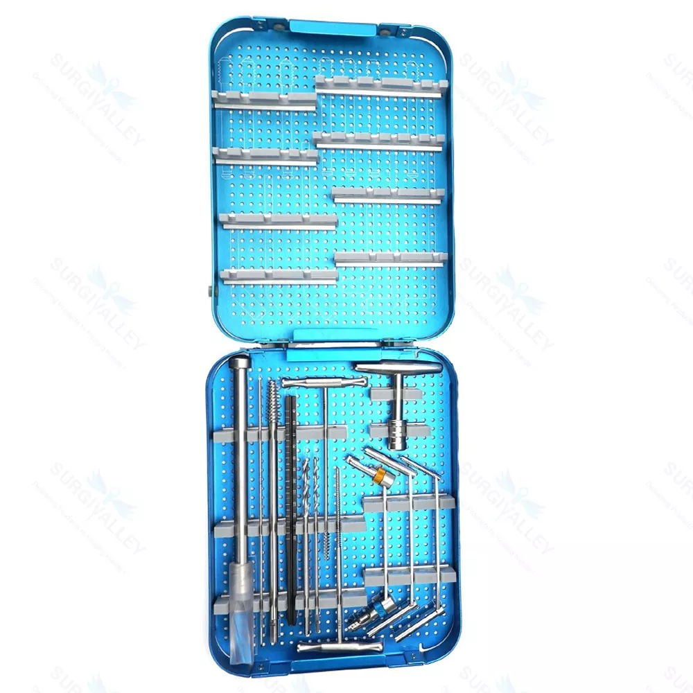 Quick Coupling Drill Bits & Drill Guide Set of 11 Pieces Orthopedic Instruments