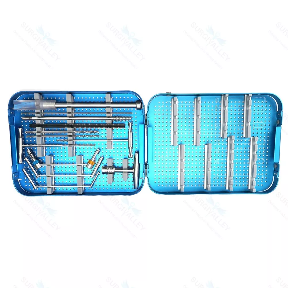 Quick Coupling Drill Bits & Drill Guide Set of 11 Pieces Orthopedic Instruments