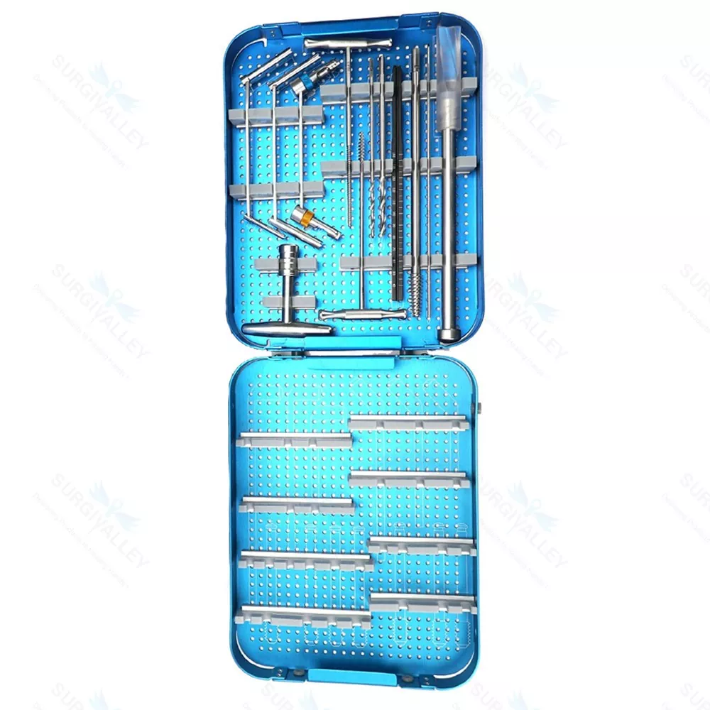 Quick Coupling Drill Bits & Drill Guide Set of 11 Pieces Orthopedic Instruments