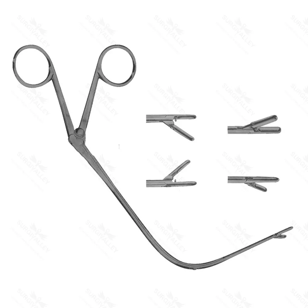 Jurasz Laryngeal Forceps 19cm 4Pcs Set (Up,Down,Left,Right) Surgical Instrument