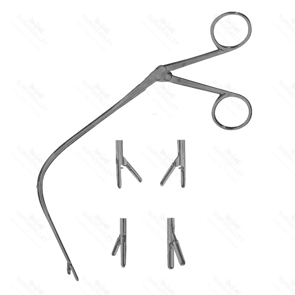 Jurasz Laryngeal Forceps 19cm 4Pcs Set (Up,Down,Left,Right) Surgical Instrument