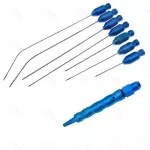 Luer lock Connector Syringe Cannula 9 PCs Set Plastic Surgery Liposuction Cannula