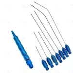 Luer lock Connector Syringe Cannula 9 PCs Set Plastic Surgery Liposuction Cannula