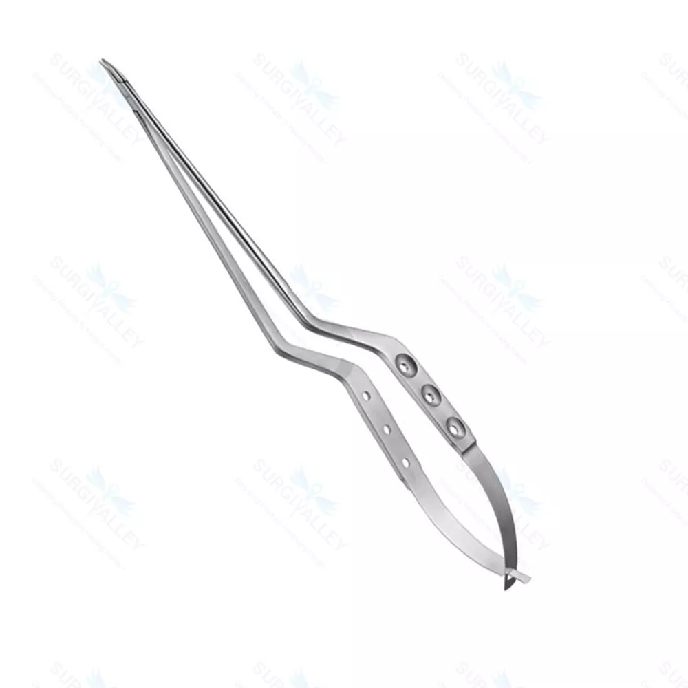 Yasargil Micro Bayonet Needle Holder 8" Neuro Surgical Instruments Gold Handle