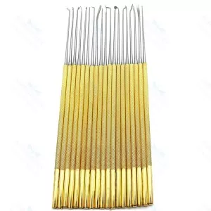 Rhoton Micro Dissector Set 20 Pieces with Gold Neurosurgery Surgical Instruments – surgivalley (SV-10-1343)